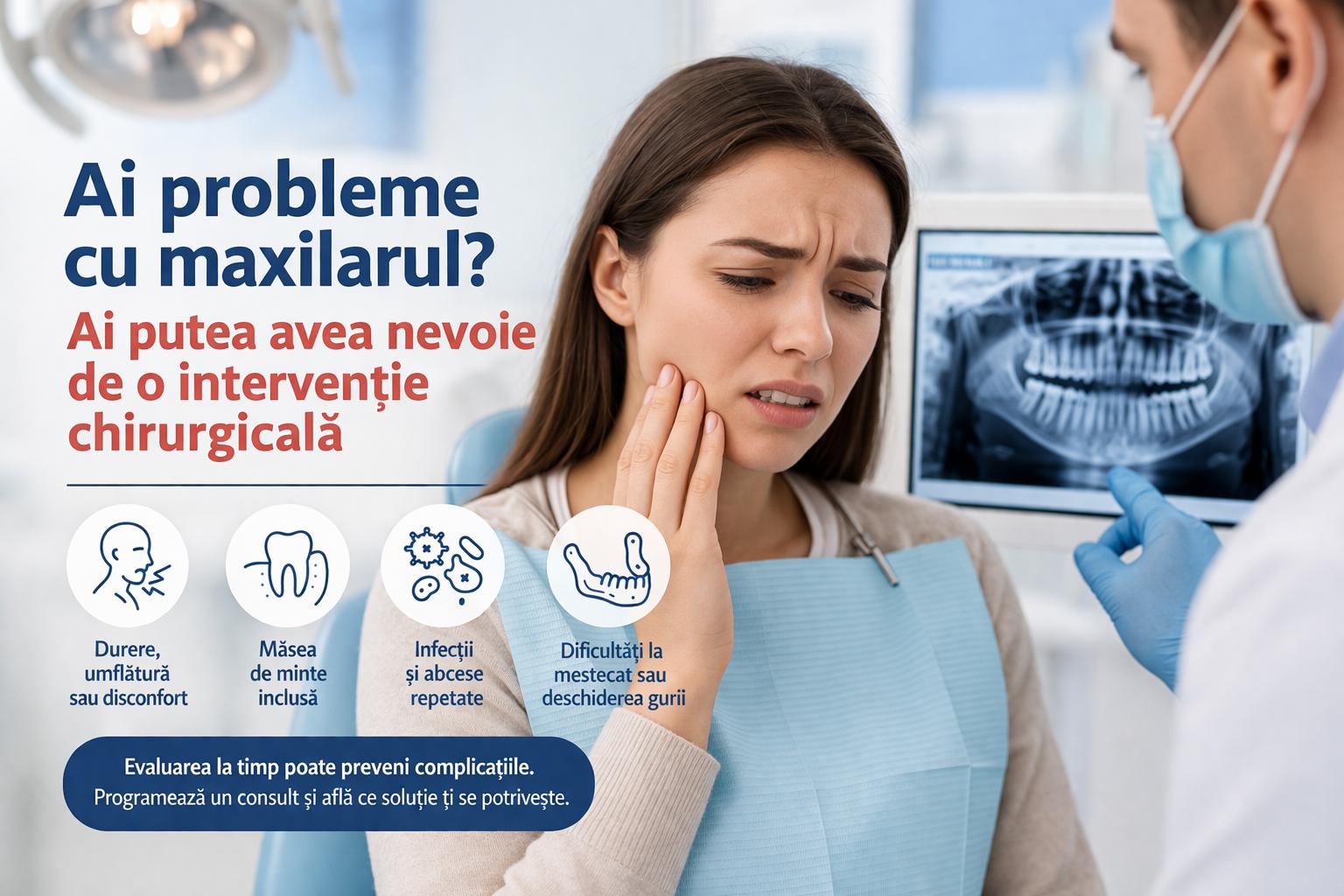Ai probleme cu maxilarul? Ai putea avea nevoie de o intervenție chirurgicală